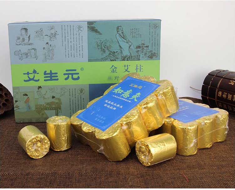 艾生元加药金箔纸艾柱_金箔纸加药艾灸床柱_如意灸艾柱 (9)实拍艾柱展示.jpg